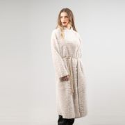 Beige Sheepskin Coat