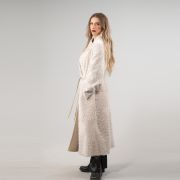 Beige Sheepskin Coat