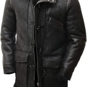 Black Mens Sheepskin Coat