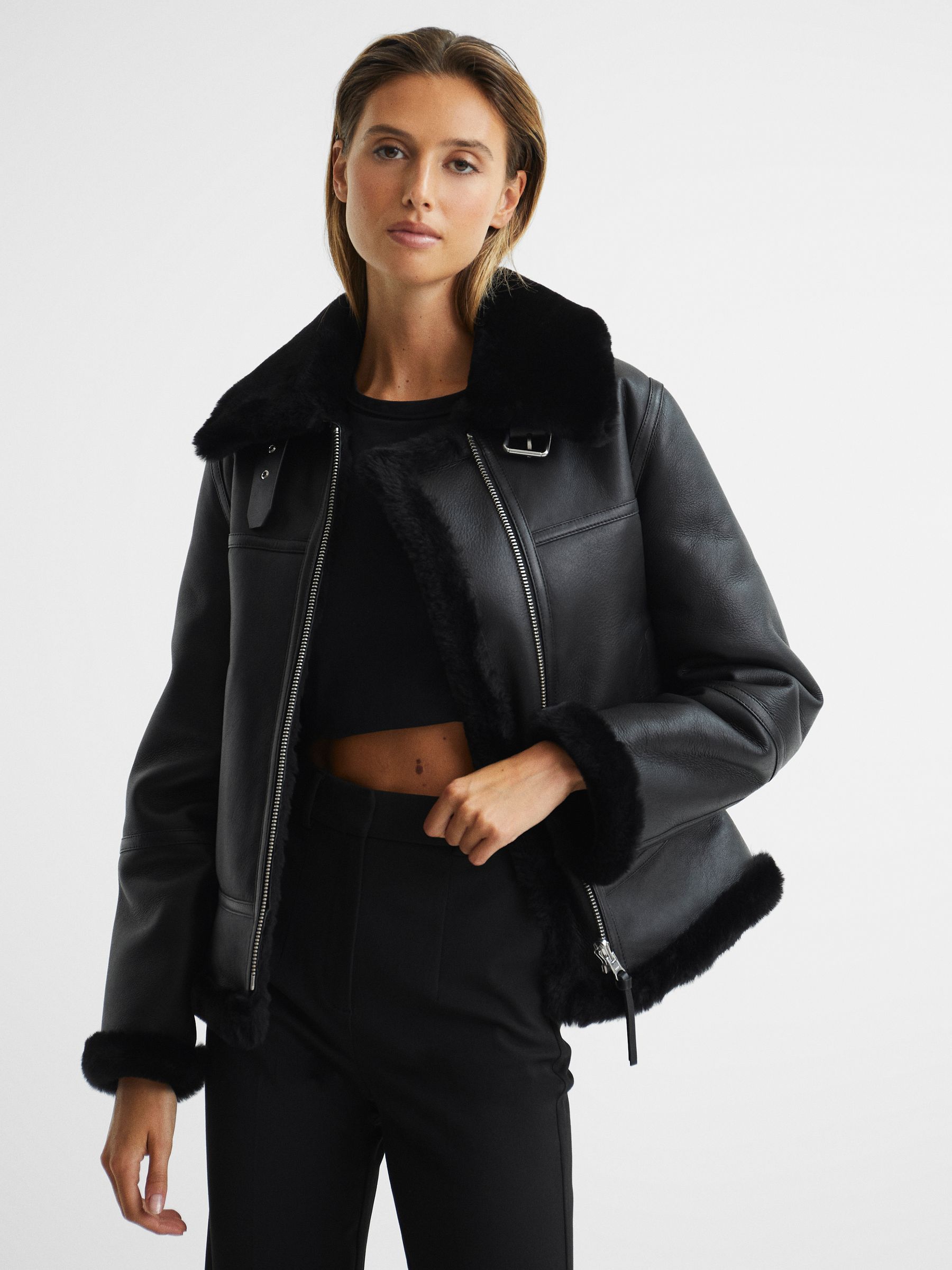Black Sheepskin Jacket