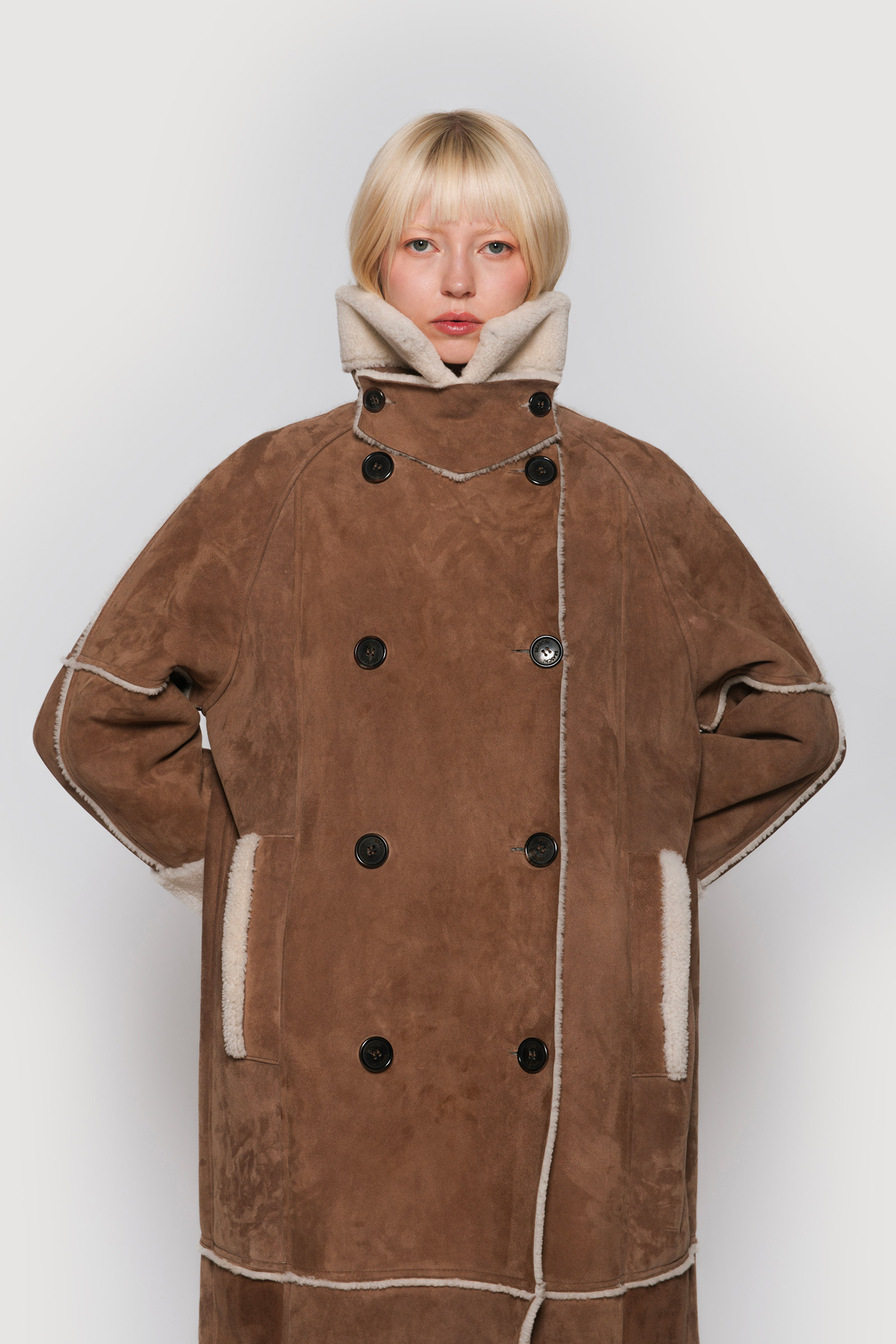 Brown Shearling Coat
