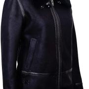 Womens Black Sheepskin Jacket