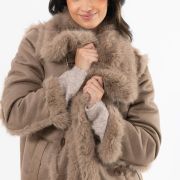 Faux Fur Shearling Coat