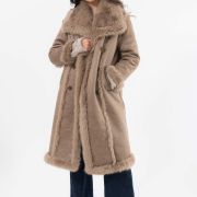 Faux Fur Shearling Coat
