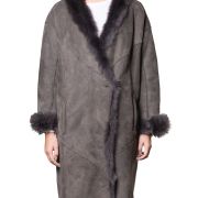 Grey Sheepskin Coat