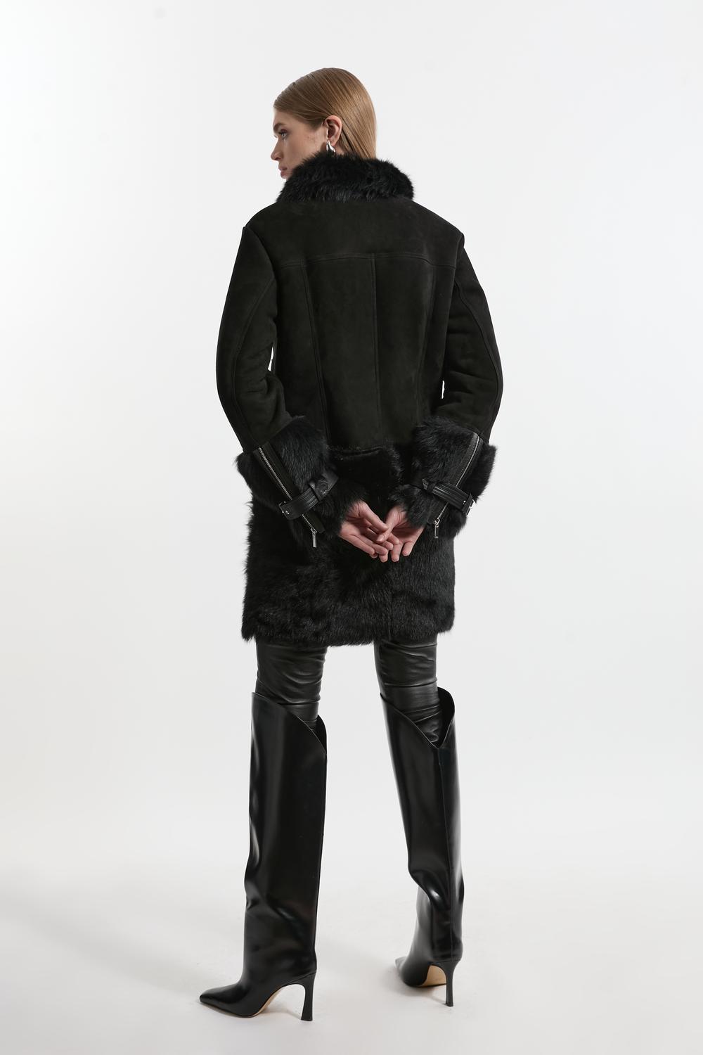 Karen Millen Sheepskin Coat