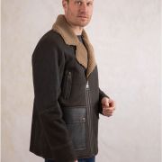 Leather Shearling Coat