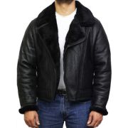 Leather Shearling Jacket Mens