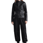 Leather Flying Jacket Womens