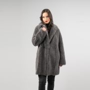 Long Faux Sheepskin Coat
