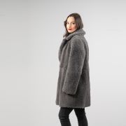 Long Faux Sheepskin Coat