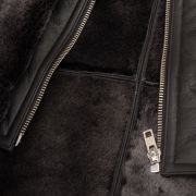 Mens Black Sheepskin Coat