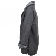 Mens Grey Sheepskin Coat