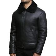 Mens Leather Jacket Sheepskin