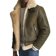Mens Shearling Flight Jacket