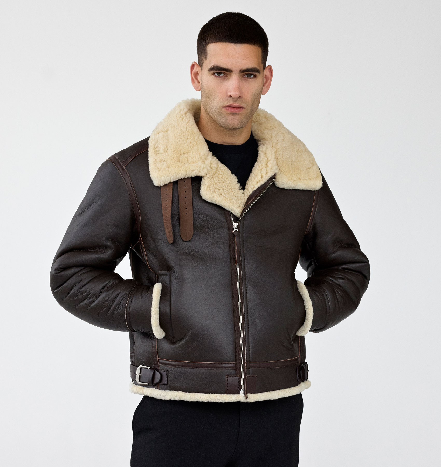 Mens Sheepskin Pilot Jacket