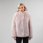 Pink Sheepskin Coat