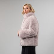 Pink Sheepskin Coat