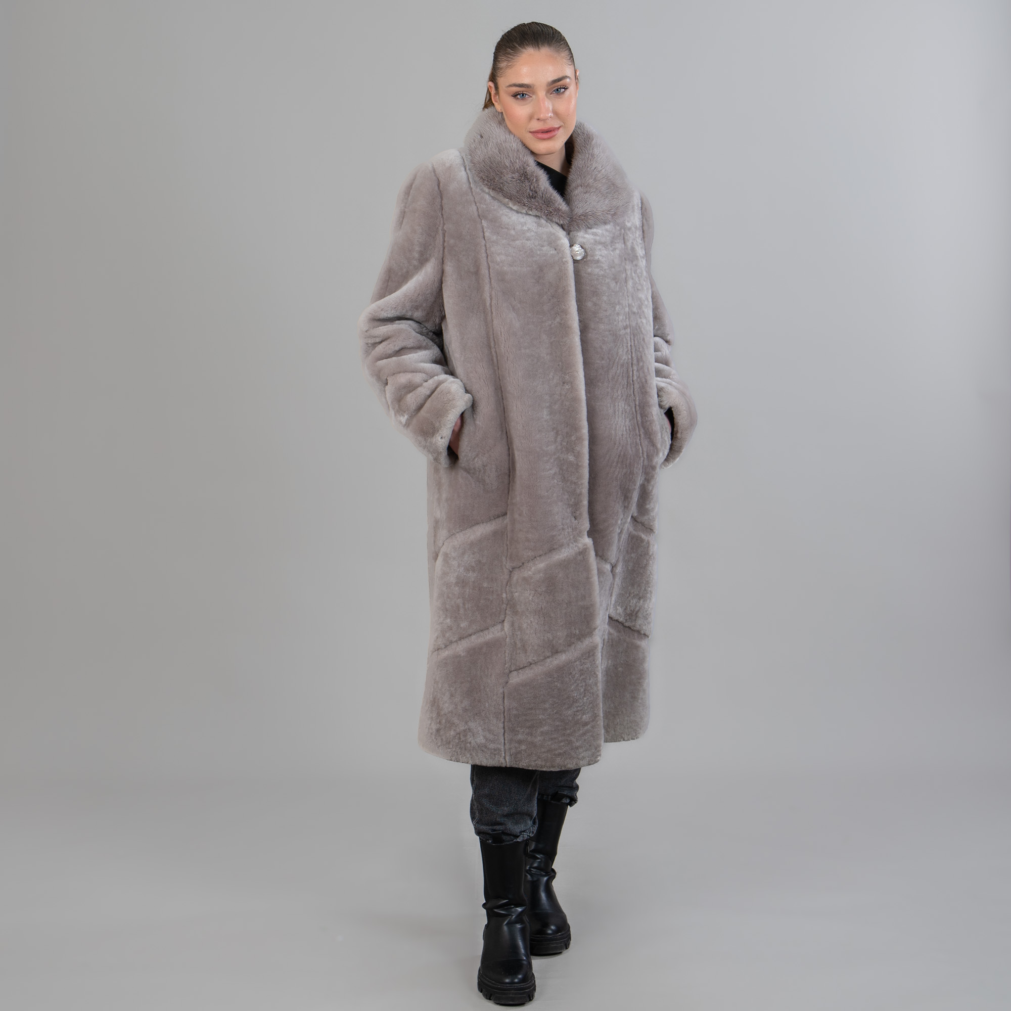 Shaggy Sheepskin Coat