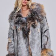 Shearling Coat Womens Faux