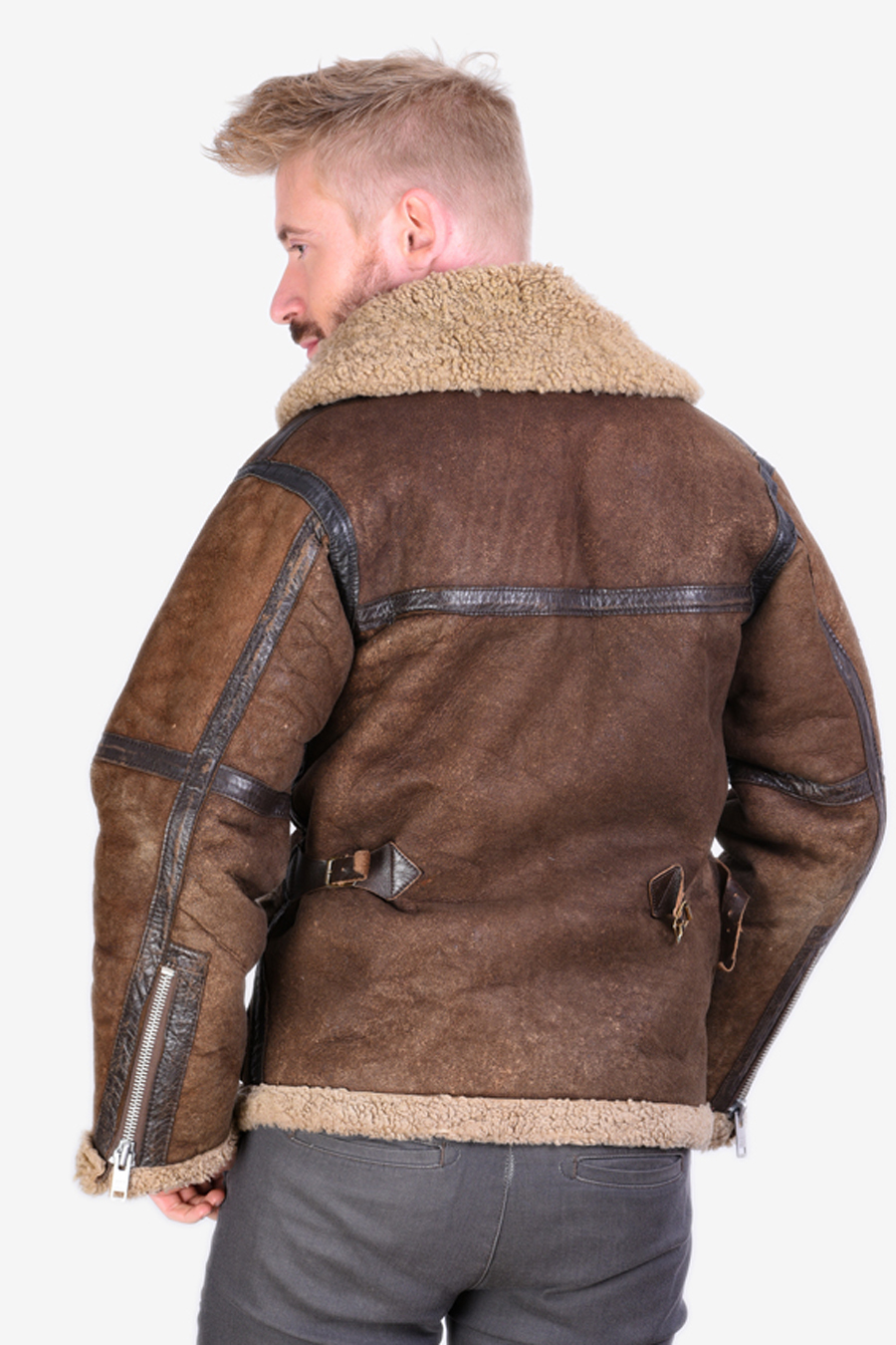 Shearling Jacket Mens Vintage