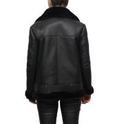 Shearling Jacket Women Black