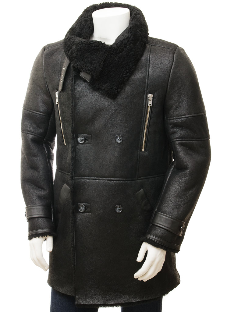 Shearling Leather Coats For Men