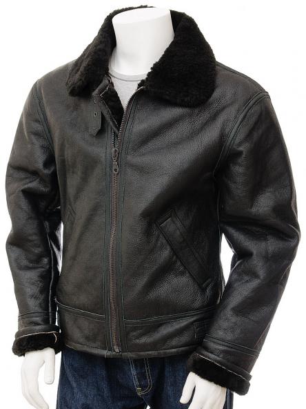 Sheepskin Aviator Jacket Men