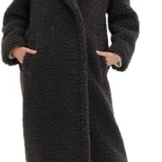 Sheepskin Black Coat
