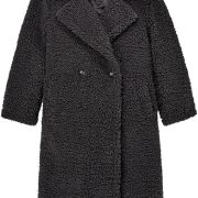 Sheepskin Black Coat  