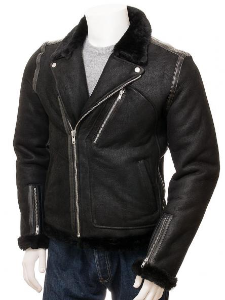Sheepskin Jacket Black
