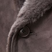 Suede Shearling Coat Mens