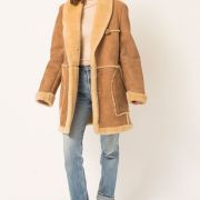 Vintage Sheepskin Coat Womens