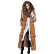 Women Full Length Sheepskin Coat