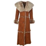 Women Full Length Sheepskin Coat