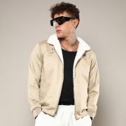 beige shearling jacket