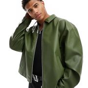 green sheepskin jacket
