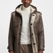 hugo boss sheepskin coat