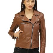 ladies leather pilot jacket