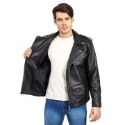 leather and sheepskin aviator jacket