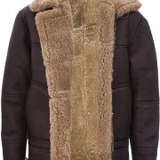 leather and sheepskin flying jacket