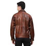 leather jacket with sheepskin