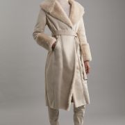 long womens shearling coat