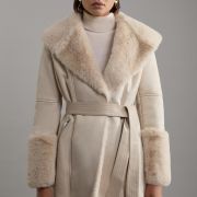 long womens shearling coat