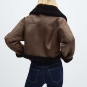 mango sheepskin jacket