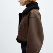 mango sheepskin jacket