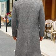 Mens Coat with Sheepskin Collar