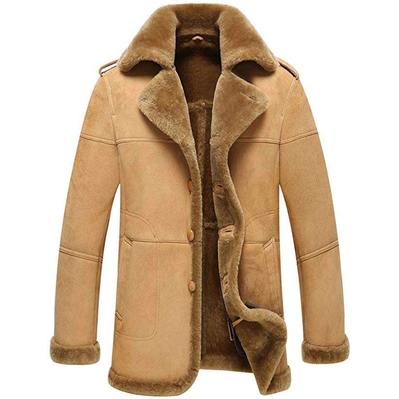 Mens Sheep Shearling Coat