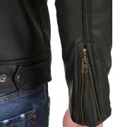 shearling jacket biker