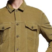 shearling jacket men brown